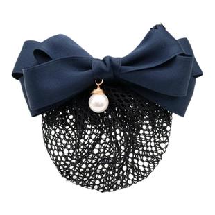 头花网兜 韩国护士银行酒店服务员空姐柜员工作上班百搭发网发夹