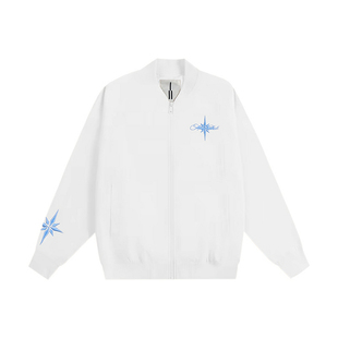 ATRY北极星花体刺绣夹克男春季户外防风防水撞色设计轻薄舒适外套