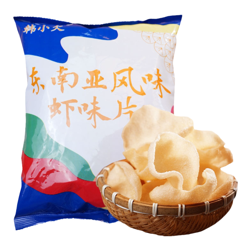 东南亚风味大虾片自己炸膨化零食