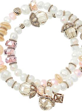 兰诺水晶珍珠叠戴手链女款