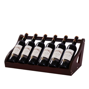 创意红酒架家用酒瓶架红酒展示架现代简约实木葡萄酒架子酒柜摆件