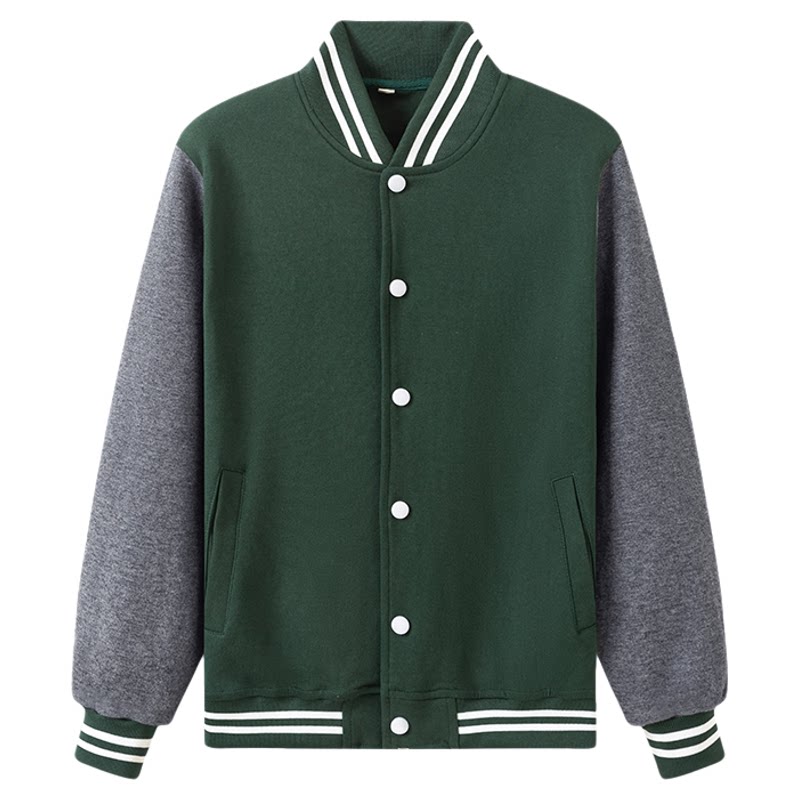 重庆明远未来学校同款校服中小学生春秋款儿童墨绿色棒球服套装