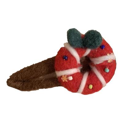 发夹圣诞树圣诞节发饰品羊毛毡