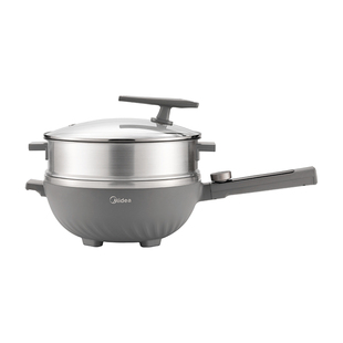 美的不花芯电炒锅一体式家用猛火爆炒不粘锅大容量蒸煮智控旗舰店