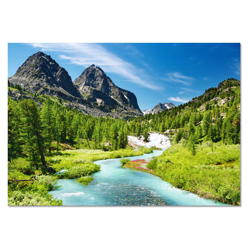 山水风景装饰画客厅背景墙挂画