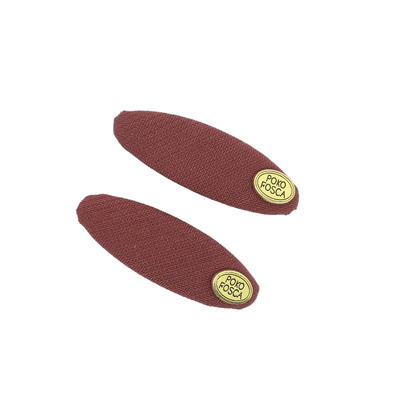 简约红色金标碎发前额刘海发夹