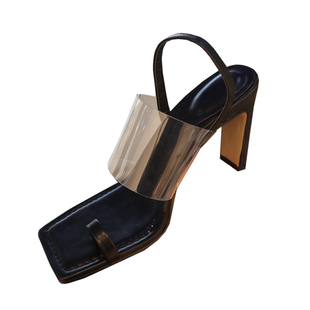 小池在首尔2023夏季新款套趾水晶带扁扁跟简约套趾ins潮性感凉鞋