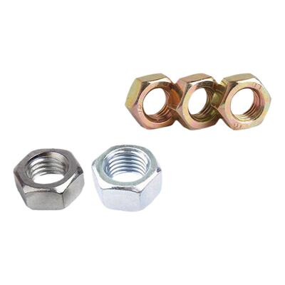 镀锌六角GB6170螺母蓬发彩色