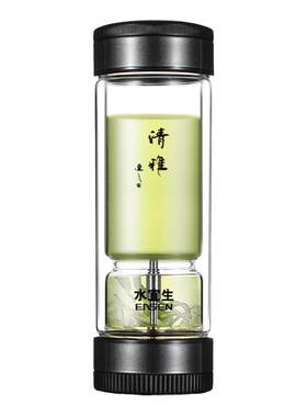 水宜生个人专用便携玻璃泡茶杯
