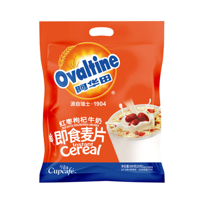 今治阿华田红枣枸杞牛奶即食麦片