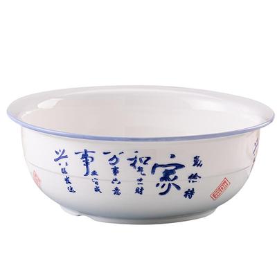 和面盆加厚高温釉下彩不沾面