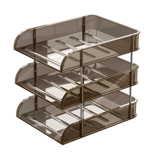 整理师推荐办公桌置物架桌面文件收纳架办公室工位改造神器分隔架