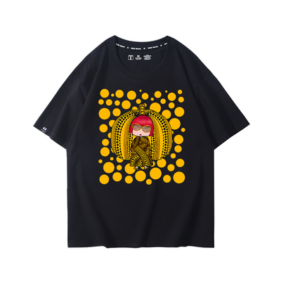 草间弥生波点南瓜T恤衣服