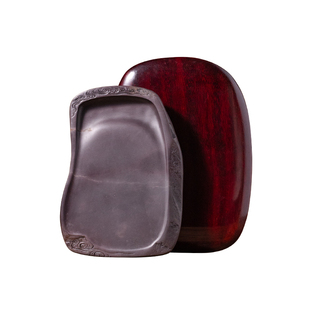 张小凤 孤品端砚 天然原石麻子坑可研墨书法国画专用精品高档送礼收藏防蒸发可磨墨文房四宝小楷砚台墨盒墨砚