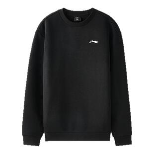 李宁卫衣男加绒女2026秋冬季新款情侣圆领保暖休闲百搭宽松运动服