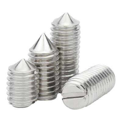 专票13%】304一字尖锥端紧定螺丝