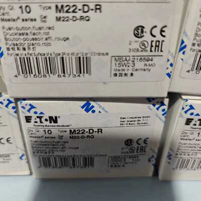 议价伊顿穆勒M22-D-R红色按钮UL CSA认证齐全适用于设备出口北美