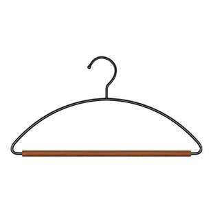 半圆无痕不起包铁艺实木衣架家用衣柜帽间民宿酒店榉木挂衣服撑子