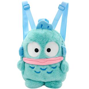 Sanrio正品半鱼人汉顿2024年秋季新款丑鱼背包兔毛绒双肩包斜挎包