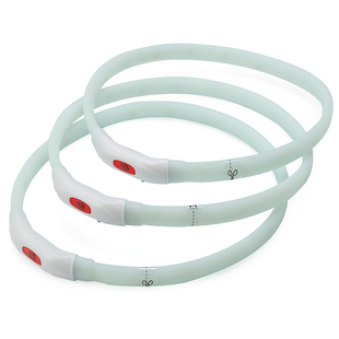 狗狗发光项圈宠物小型犬脖圈夜光小狗防走失小型泰迪法斗荧光吊坠