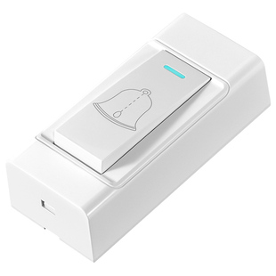 明装门铃开关面板自动复位按钮220v自复位老式门铃回弹回位开关