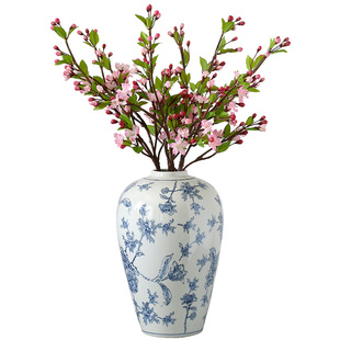 春意盎然垂丝海棠花假花仿真花摆设别墅客厅高仿真插花装饰花绢花