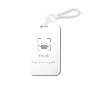 创意人脸识别表情卡套校园饭卡公交地铁卡保护壳工作证交通卡校园饭卡工牌伸缩扣绳挂脖个性硬壳创意潮羊城通