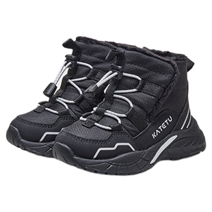 卡特兔户外儿童运动鞋登山鞋防水防滑秋冬高帮加绒保暖儿童棉鞋