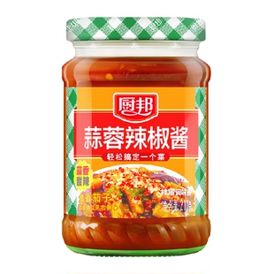 厨邦蒜蓉辣椒酱210g*1瓶拌面酱料调料调味品香辣酱拌饭酱下饭