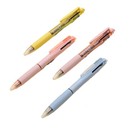 韩国慕那美0.38三色圆珠笔黑红蓝