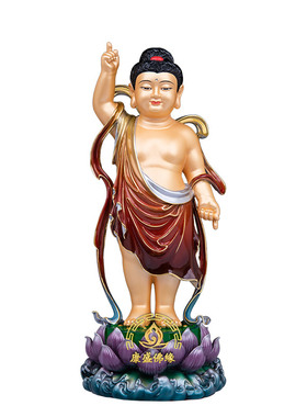 黄铜太子佛浴佛神像工艺摆件