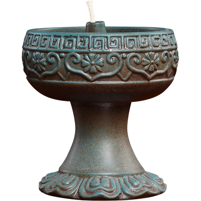 陶瓷油灯长明老式耐高温易点燃