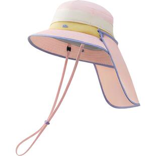 蕉下儿童护颈渔夫防晒帽AS588透气轻盈小披肩帽子自收纳户外上学
