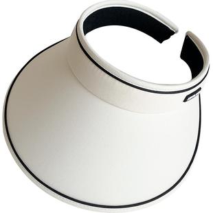 韩国空顶帽女夏季百搭防晒遮阳帽大帽檐户外出游防紫外线太阳帽子