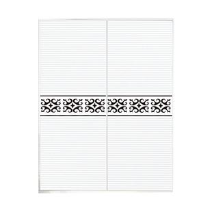 不透衣柜改造仿百叶条纹贴纸翻新自粘推拉门玻璃移门卧室装饰腰线