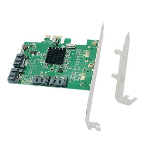 磁盘扩展卡端口倍增pcie转4口sata3.0硬盘转接卡6G黑群晖乐扩9215