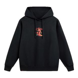 李宁运动生活系列男子春秋运动连帽长袖卫衣套头衫AWDU049-B品