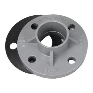 台塑南亚 PVC法兰盘 国标塑料UPVC管件 PVC法兰接头 一体法兰盘