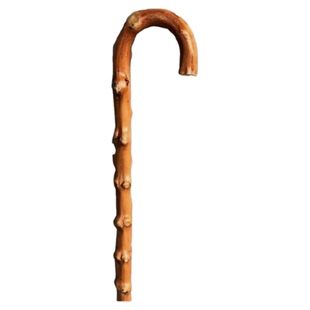 藤拐木制拐棍藤木防滑按摩手杖新款复古一体藤条实木老年老人拐杖