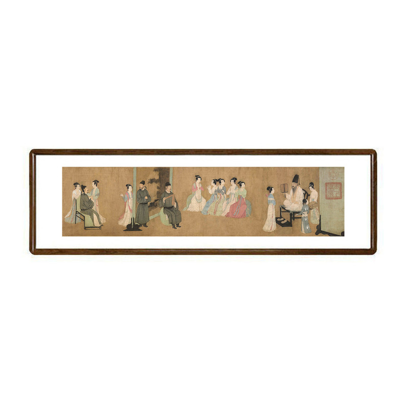 韩熙载夜宴图新中式客厅挂画