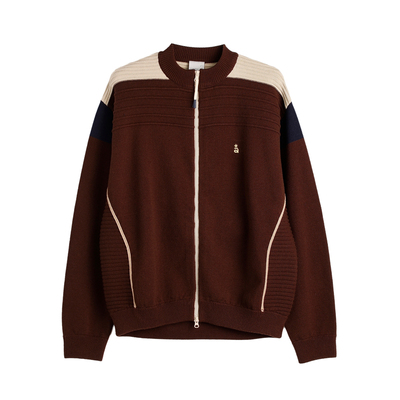 roaringwild拼接毛衣外套