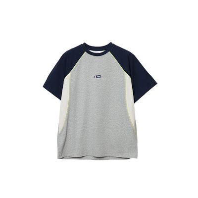 roaringwild a arch 咆哮野兽撞色拼接速干防晒美式上衣短袖T恤男