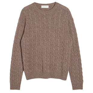 322WORKHOUSE羊毛长袖针织毛衣女士2025新款秋冬羊绒衫B827+B837