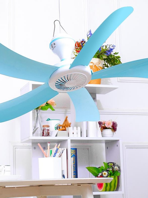 家用大号吊扇蚊帐静音电风扇宿舍卧室床上小吊扇迷你型微风大风力