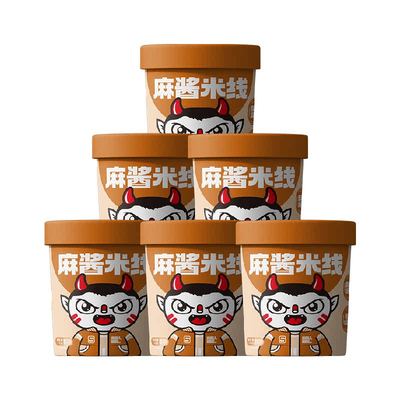 食族人124g6桶麻酱米线速食冲泡