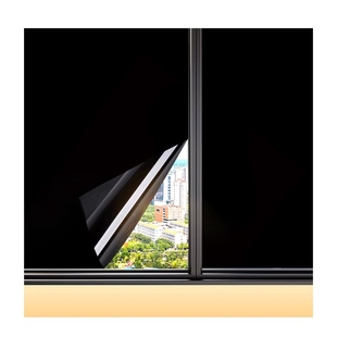 不透光全遮光玻璃贴纸卧室玻璃门家用窗户防窥黑色膜遮阳神器窗贴