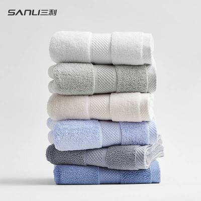 三利毛巾32股纯棉毛巾140g/130g加大精梳毛巾毛巾成人素色洗脸