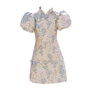 中国风改良女童旗袍夏小女孩唐装连衣裙儿童礼服高端女大童新中式