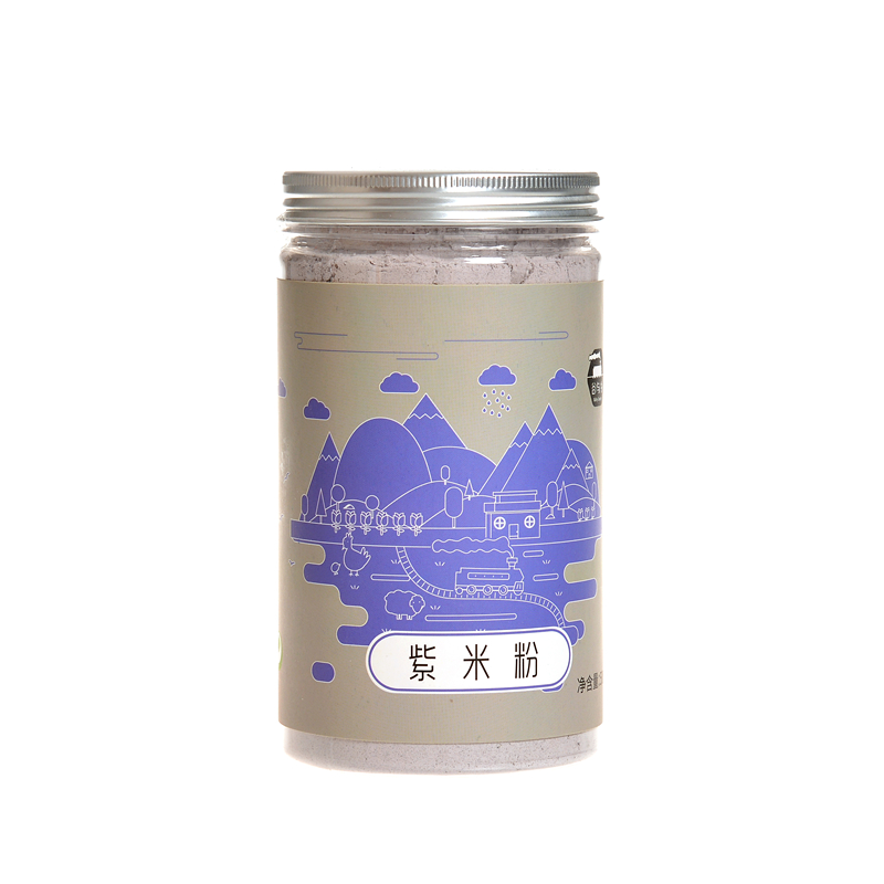 破壁纯紫米粉 熟墨江紫米粉 紫糯米有生粉 冲饮甜品代餐烘焙包邮