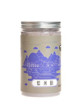 破壁纯紫米粉熟墨江紫糯米有生